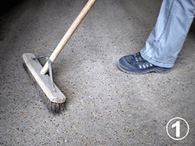 Image of subfloor preparation