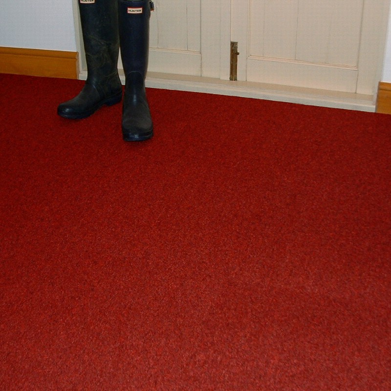 Rivoli Red Carpet Tile Warm Red Flecked Carpet Tiles