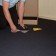 Navy Blue Carpet Tiles laid flat on concrete subfloor